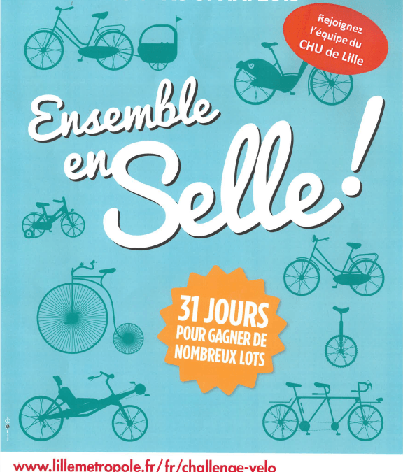 Ensemble en selle ! Le Challenge vélo CHU de Lille 2019