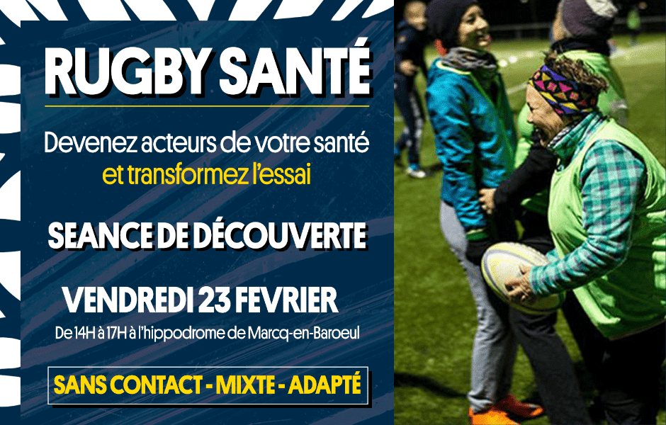 rugby santé 2024 - séance de découverte le vendredi 23 février