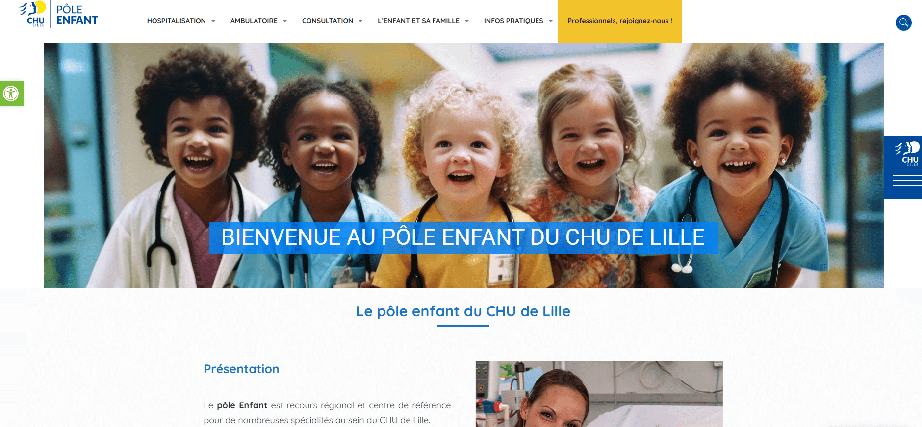 pôle enfant chu de Lille