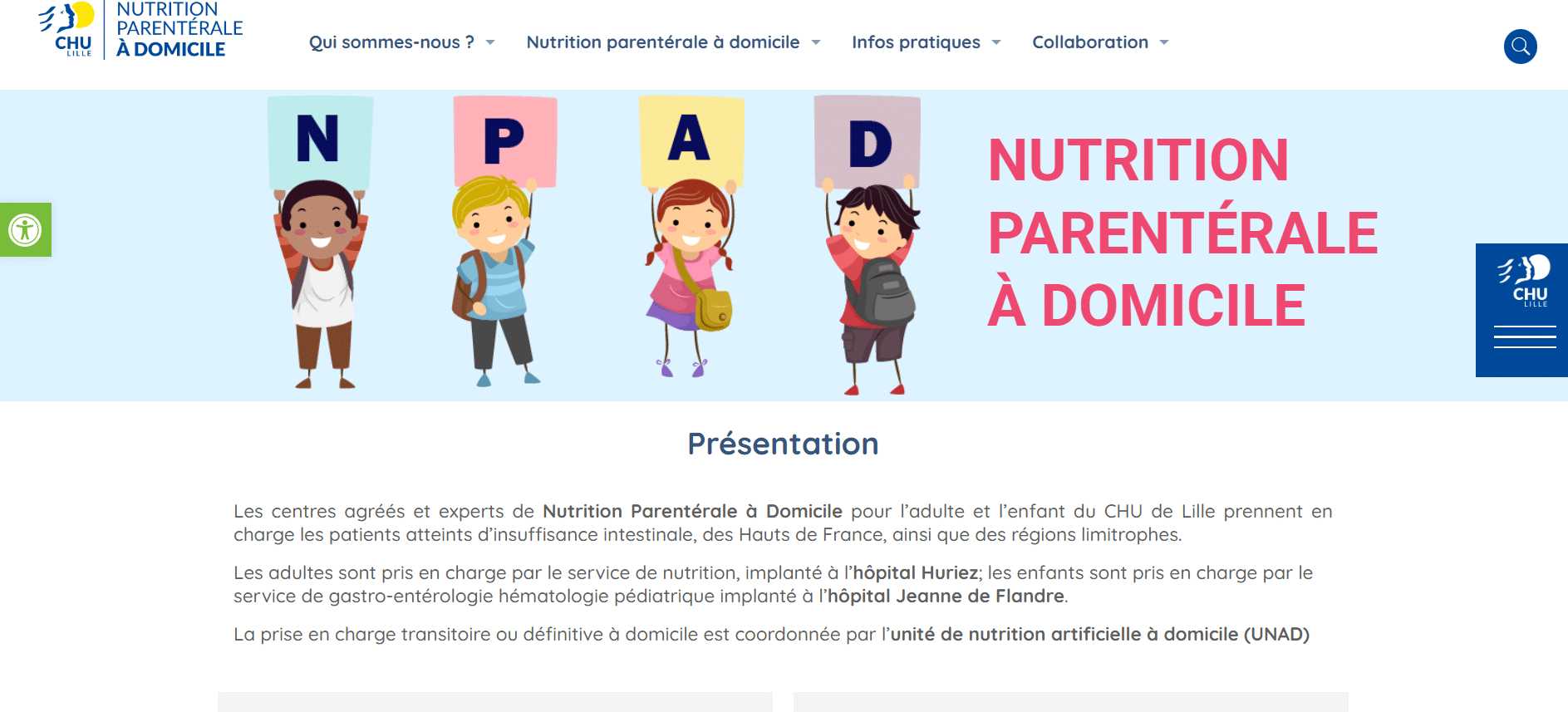 npad - nutrition parentérale à domicile